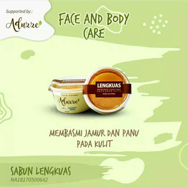 Sabun herbal Aduzze lengkuas