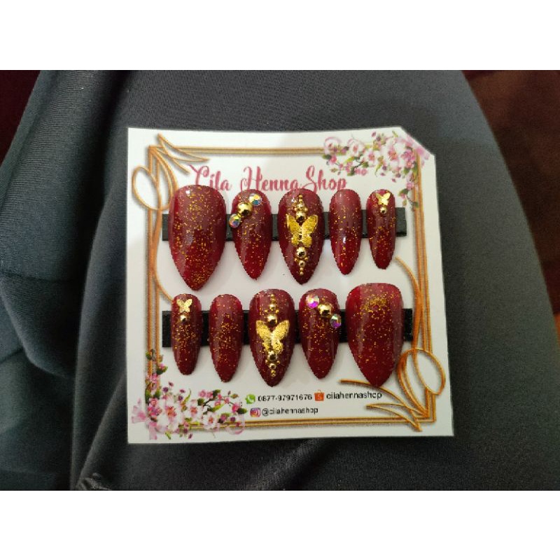 KUKU PALSU || FAKE NAILS || KUKU PALSU PENGANTIN