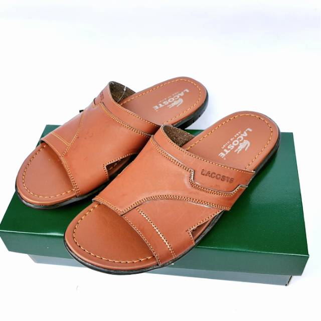 Sendal Lacoste / Sandal Selop Pria / Sendal Pria Slop Lacoste