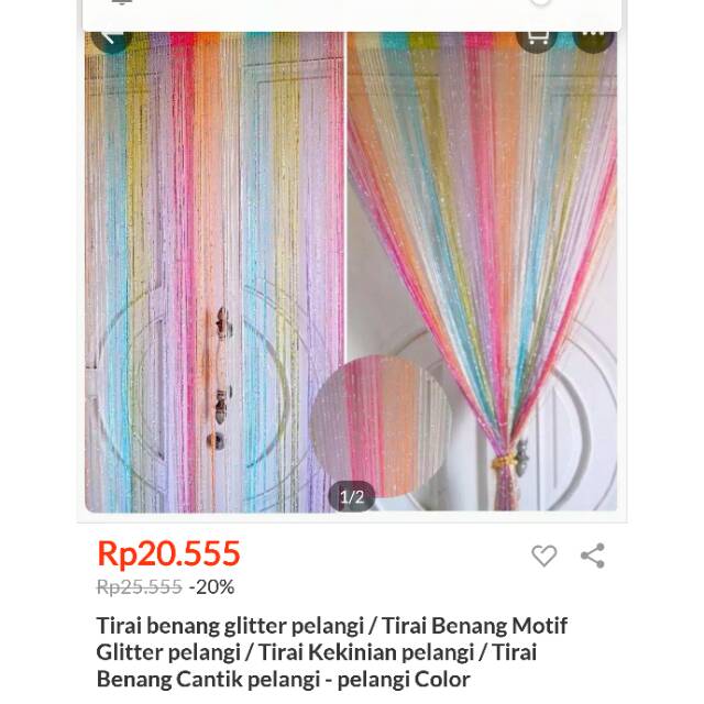 Jual Tirai Gliter Shopee Indonesia