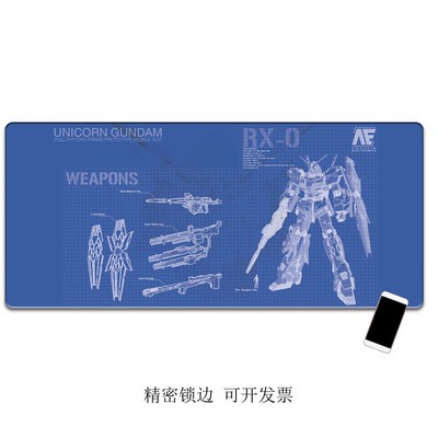 Mouse Pad Super Besar Motif Gundam / Rx-78-2