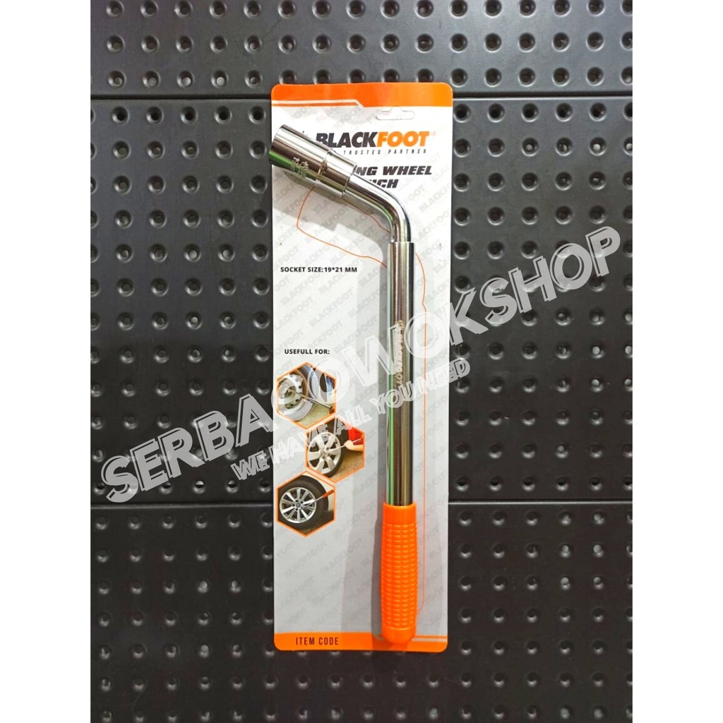 Blackfoot Kunci Roda Mobil Tarik Wheel Master Wrench 19 x 21 mm Panjang Pendek Termurah Berkualitas