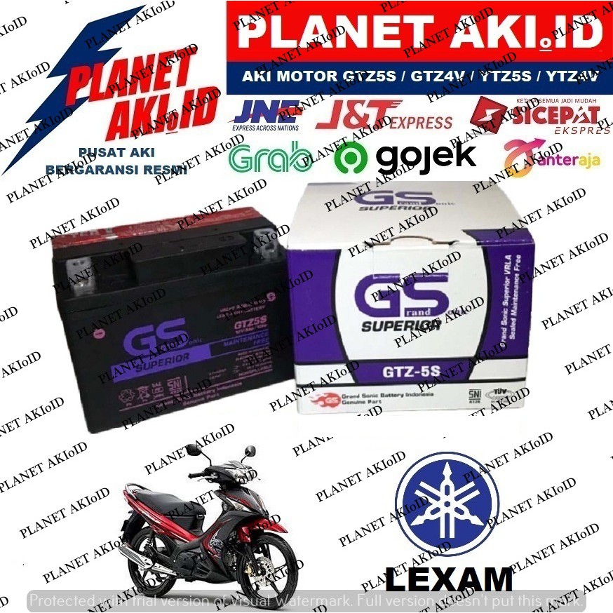 Aki Motor Yamaha Lexam GTZ5S Accu Kering MF