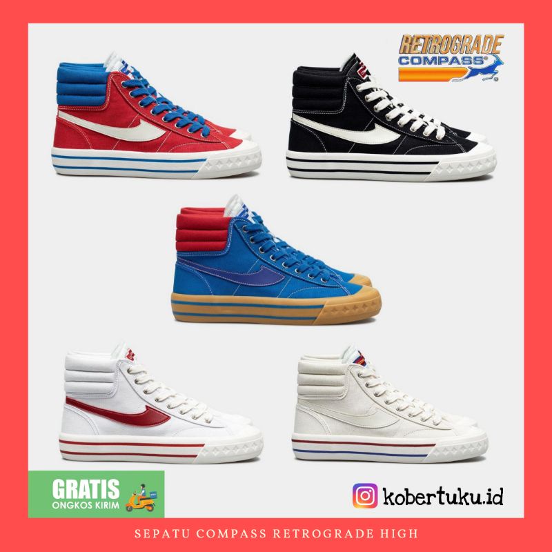 [Original] Sepatu Compass Retrograde High & Decon