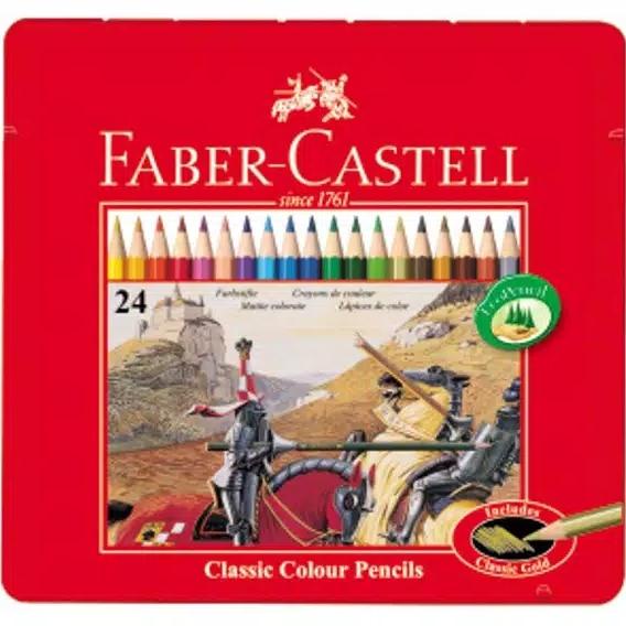 

Pensil Warna Faber Castell 24 Classic Kemasan Kaleng (Tin Case)