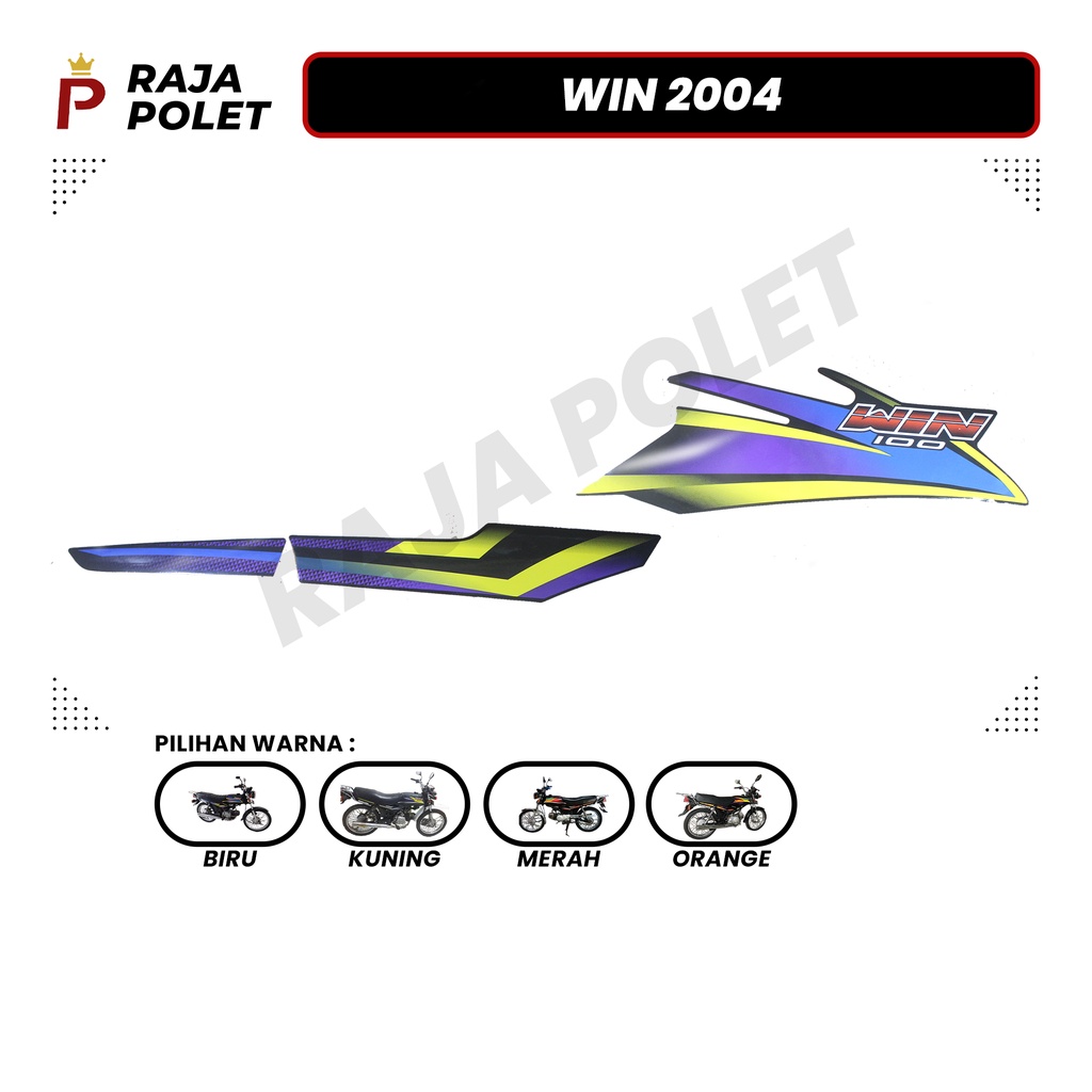 STRIPING STIKER MOTOR WIN 2004 (1SET) [Raja Polet]