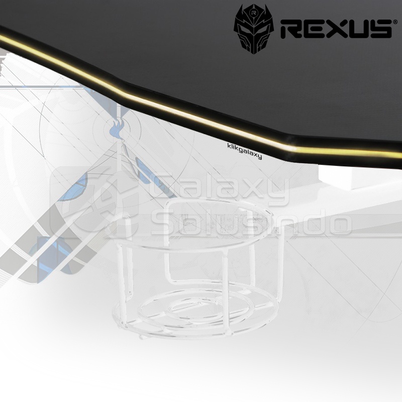 Rexus DIRA RGB Gaming Desk - Black White