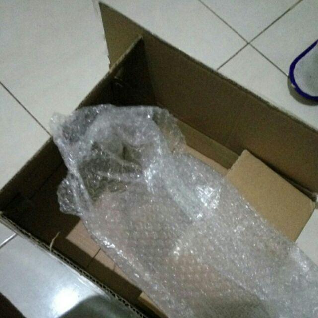 Cactus Zipper Storage Bag / Kantong Plastik Putih Transparan Serba Guna Motif Kaktus
