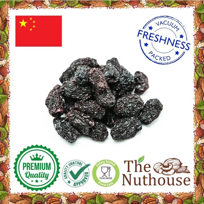 500gr Chinese Black Dates / Kurma Hitam / O'Co / Wu Zao