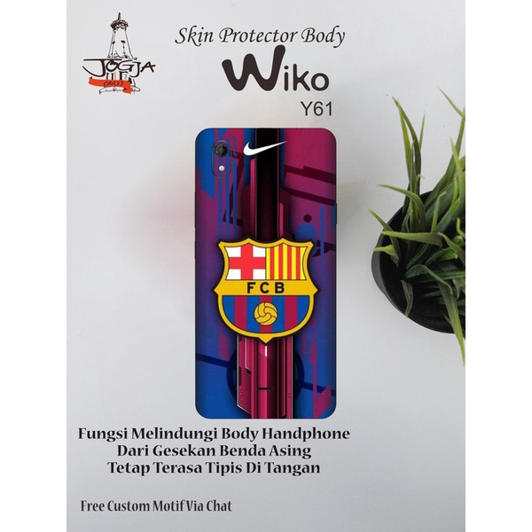 Dapat 2pcs Garskin HP Wiko Y61 Motif bC - Free Custom Motif