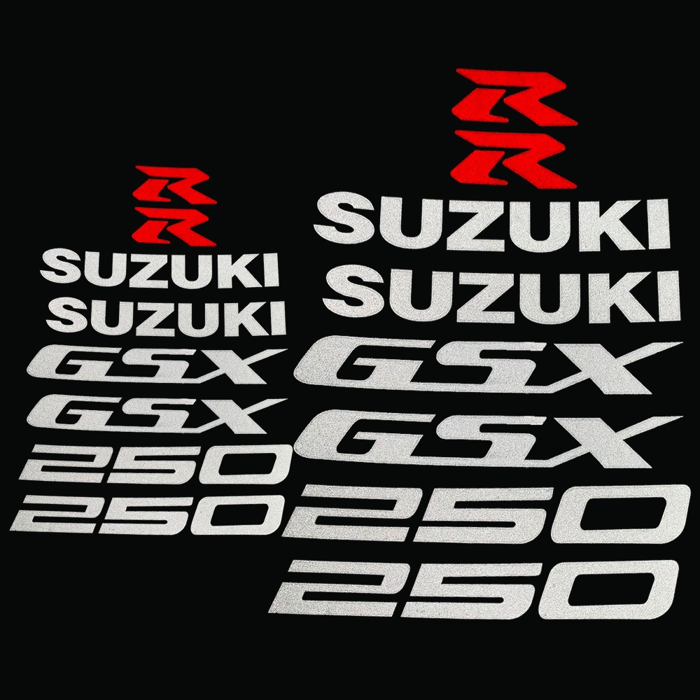 2 Set Sticker Decal Dekorasi Velg Motor SUZUKI GSX250R GSX 250R Motif Garis