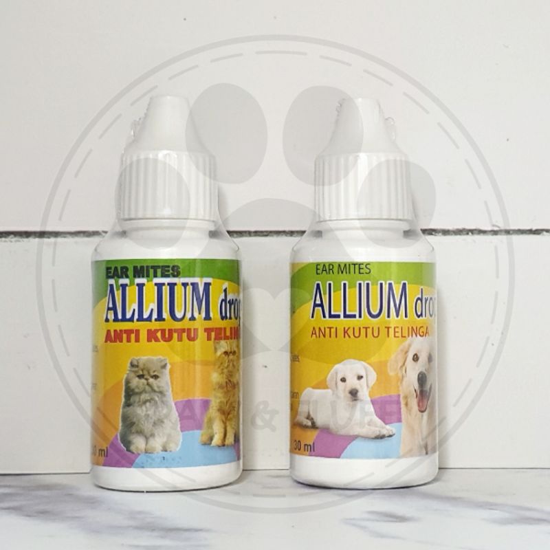 ALLIUM Drop Obat Tetes Telinga Anti Ear Mites Tungau Kucing Anjing