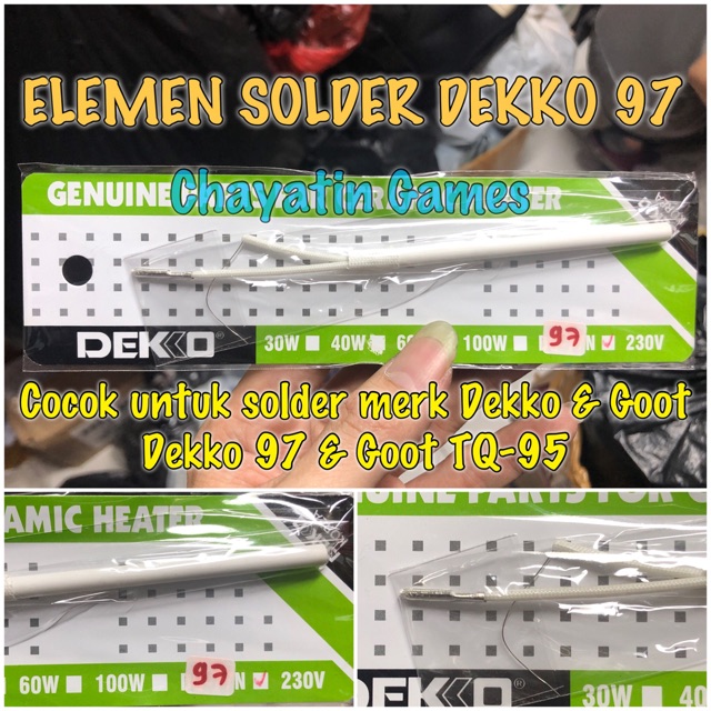 ELEMEN SOLDER DEKKO TYPE 97 20-200 WATT