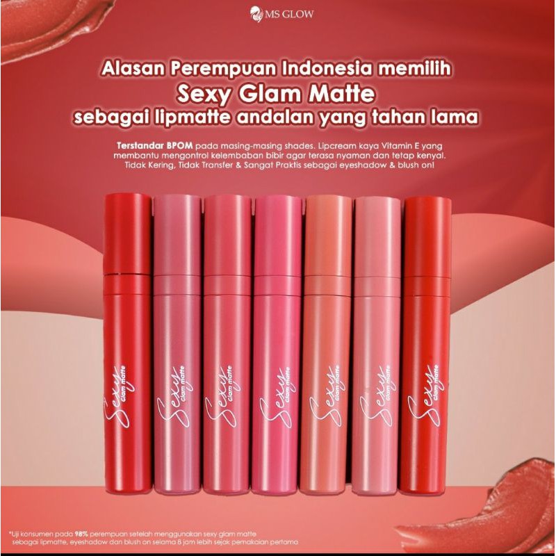 MS Glow - Lipstick Sexy Glame Matte