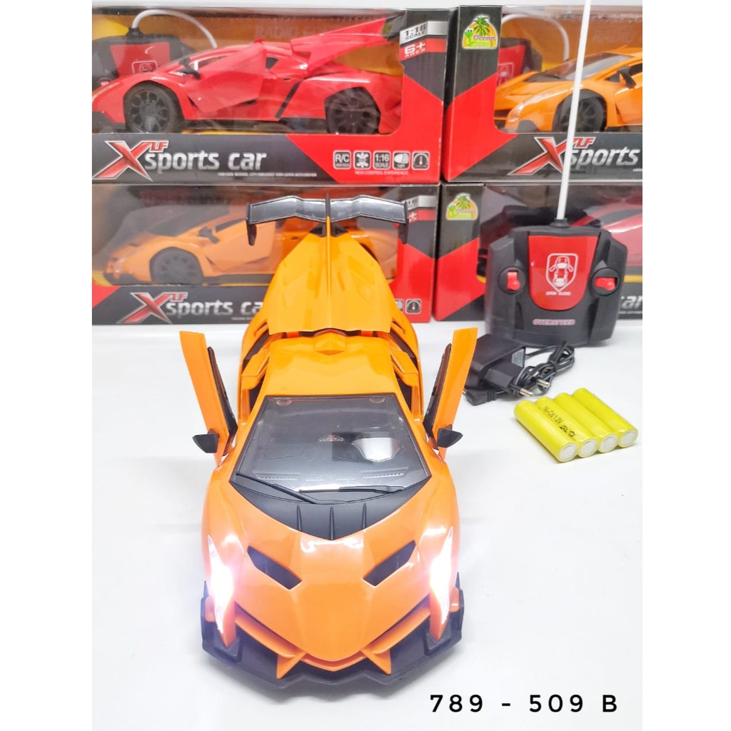 Mainan Mobil Remote Control Sport Car bisa buka tutup pintu  789-508