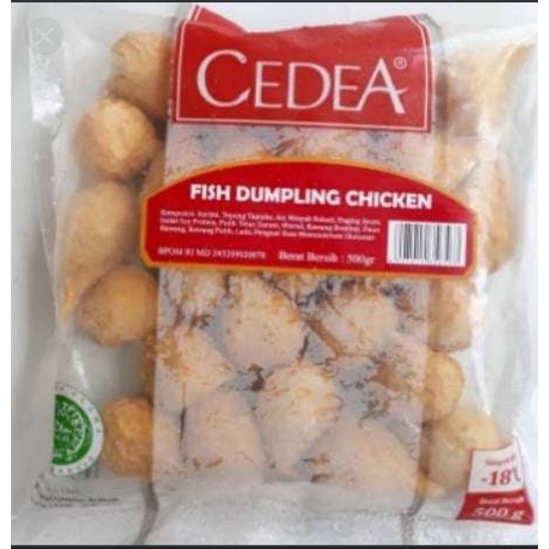 

Cedea fish dumpling chicken 500gr (dampling ikan isi ayam)