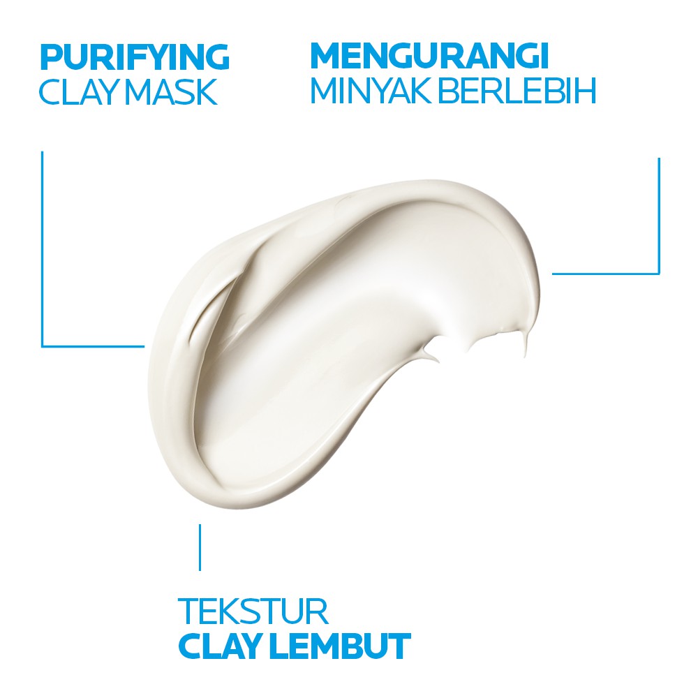 La Roche Posay Effaclar Oil Control &amp; Acne Clay Mask - Masker Wajah Kulit Jerawat/Berminyak