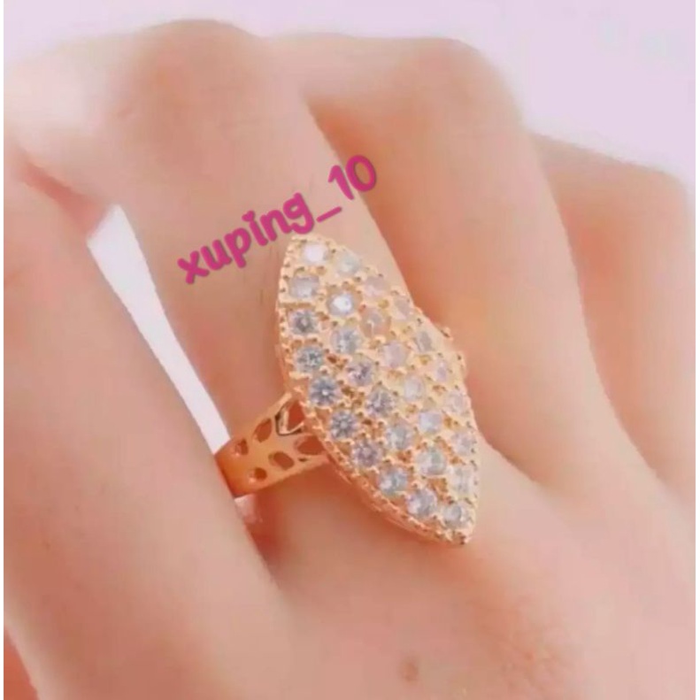 Perhiasan Xuping Cincin Terbaru Wanita Dewasa Bermotif Markis