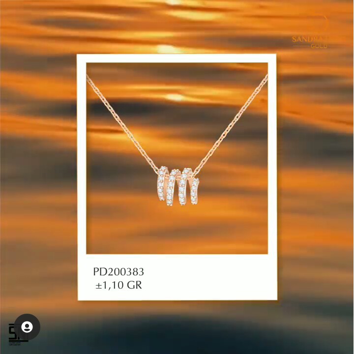 Liontin Sandra Dewi Gold The Wave Collection PD200383