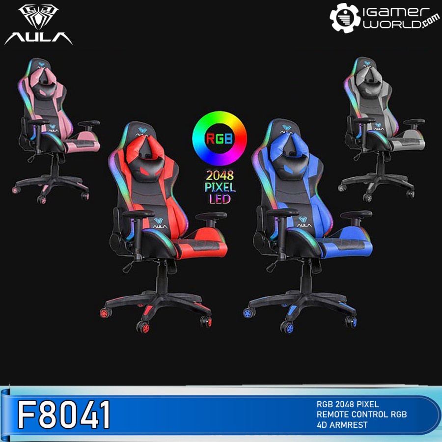 Aula F8041 Commander RGB Gaming Chair - Kursi Gaming