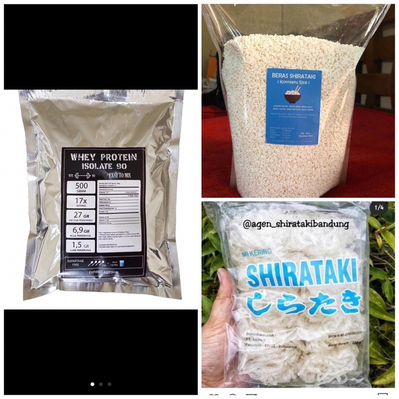 

Paket DEBM 1 ( 1 susu protein tawar,250gr beras shirataki,1 bks mie shirataki kering)