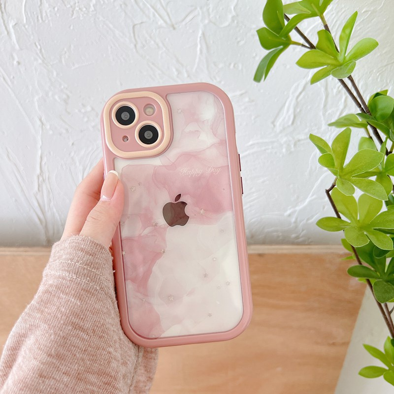 Cream series Camera Protect Soft Case for Iphone  Xr Xs Max Ip Apple IPhone 11 12 13 14 Pro Max Women's Friends Gifts Pink Green Gradient clouds starry sky CASING