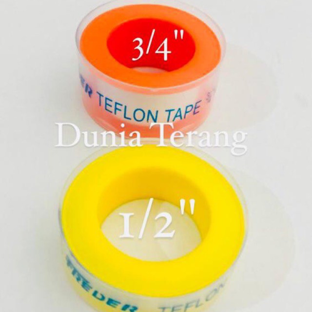 Seal Tape FREDER 3/4in - Isolasi Pipa 19 mm Teflon Tape Sealtape Seltip Siltip Selotip Kran 3/4''