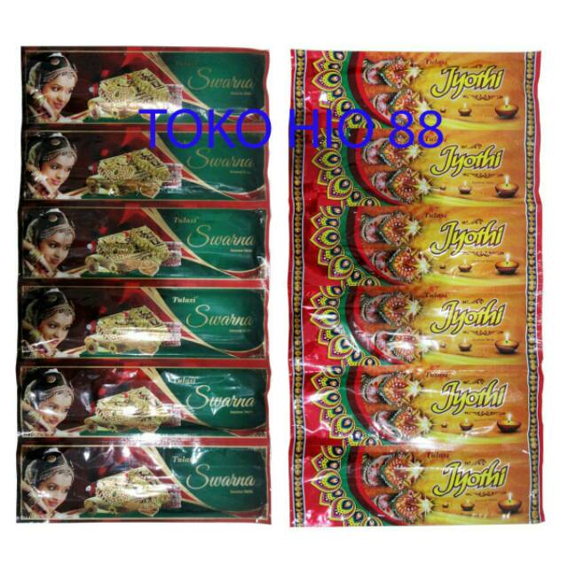 Hio / Dupa Wangi Aromaterapi Pouch Merk Tulasi India Incense Sticks Aromaterahpy  ( Isi 35 Batang )