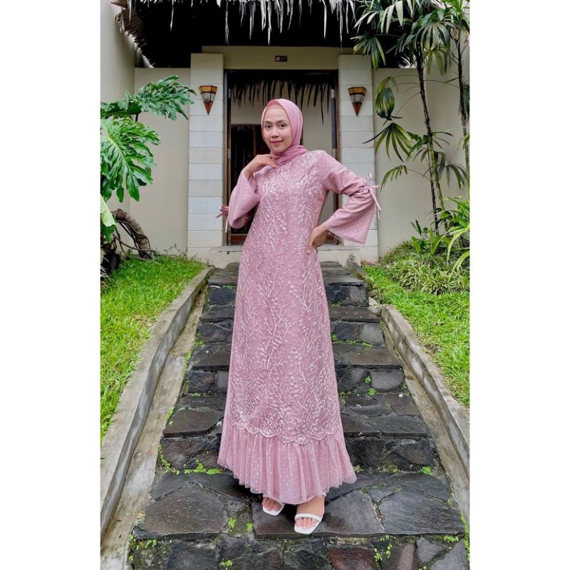 Avana Dress Kondangan Brukat Tille