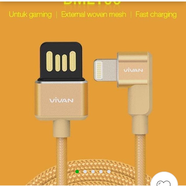 CABLE IPHONE KABEL GAMING VIVAN KABEL DATA IPHONE