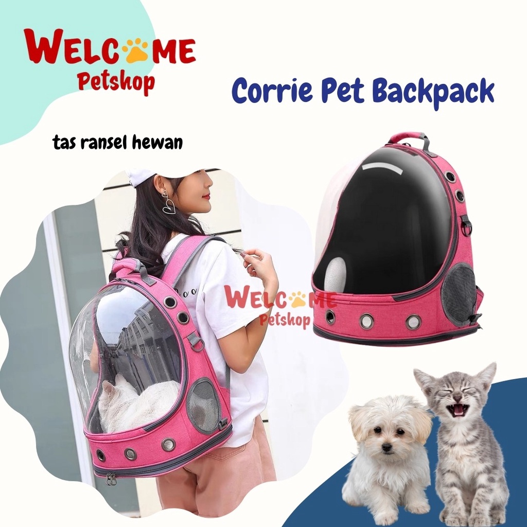 Corrie Pet Backpack / Tas Ransel Anjing Kucing Kelinci / Pet Cargo