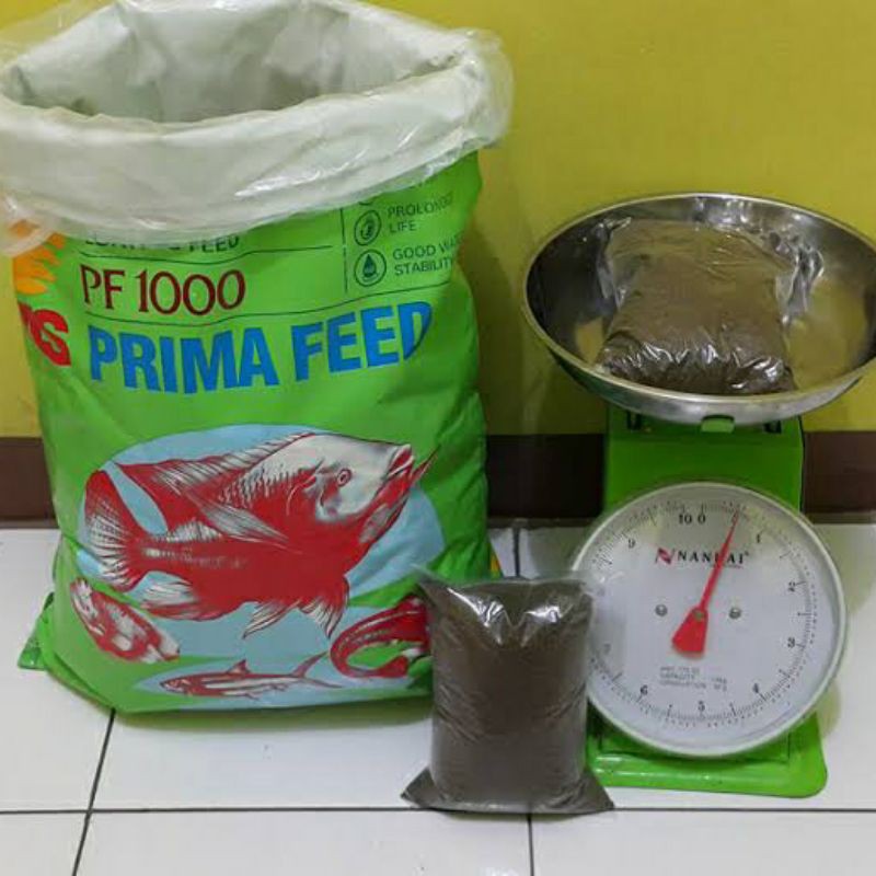 PF 1000 - Repack 1Kg pelet ikan lele, gurami, nila dkk Prima Food/PF 1000