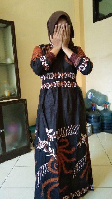 Baju Original Gamis Batik Manggar, Padi,sekar,cantik,kubis,kipas,daun,kupu,nadine,gendis