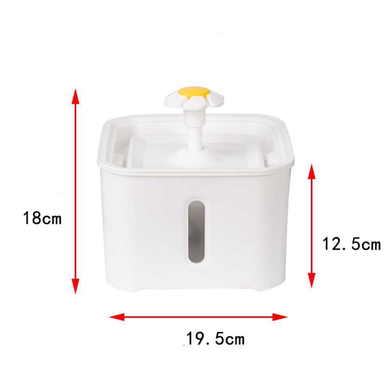 Tempat Minum Anjing Kucing 2.5 Liter Water Dispenser Carbon Filter