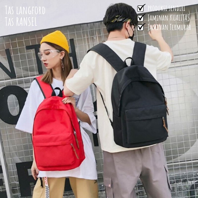 Tas Ransel Wanita - Sekolah Kuliah Kerja Traveling Model Baru Kekinian Terbaru Murah Bagus Multifungsi Stylish Backpack Punggung Bahu Korea Lokal Original Perempuan Cewek