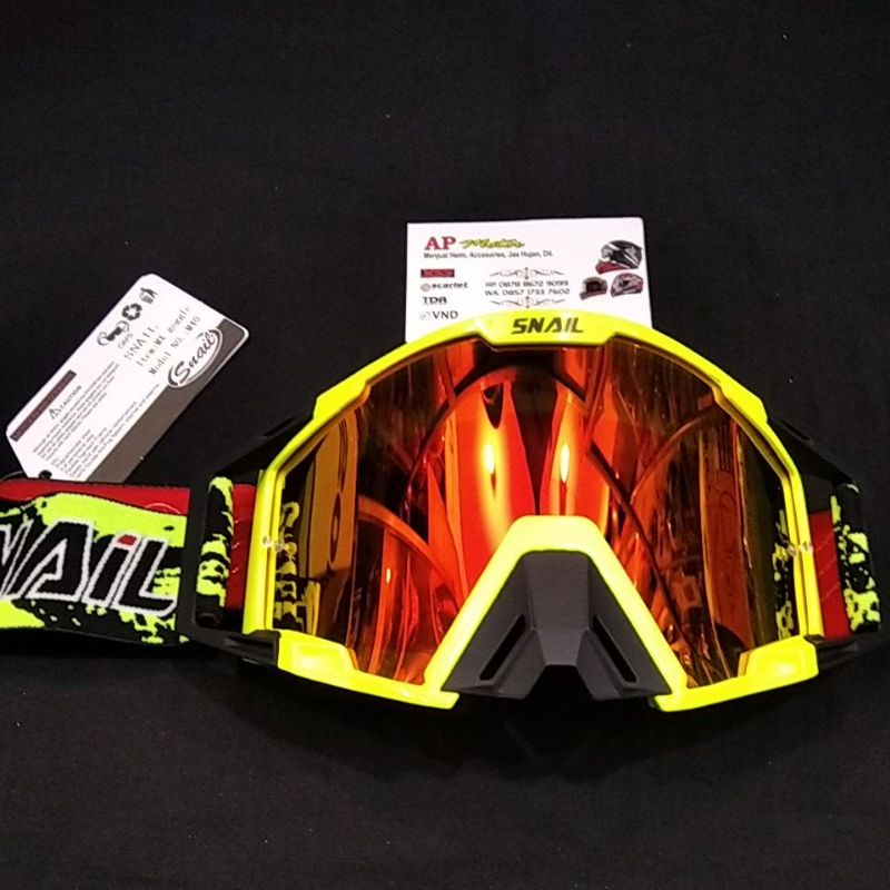 KACA HELM CROSS GOGGLE SNAIL MX40