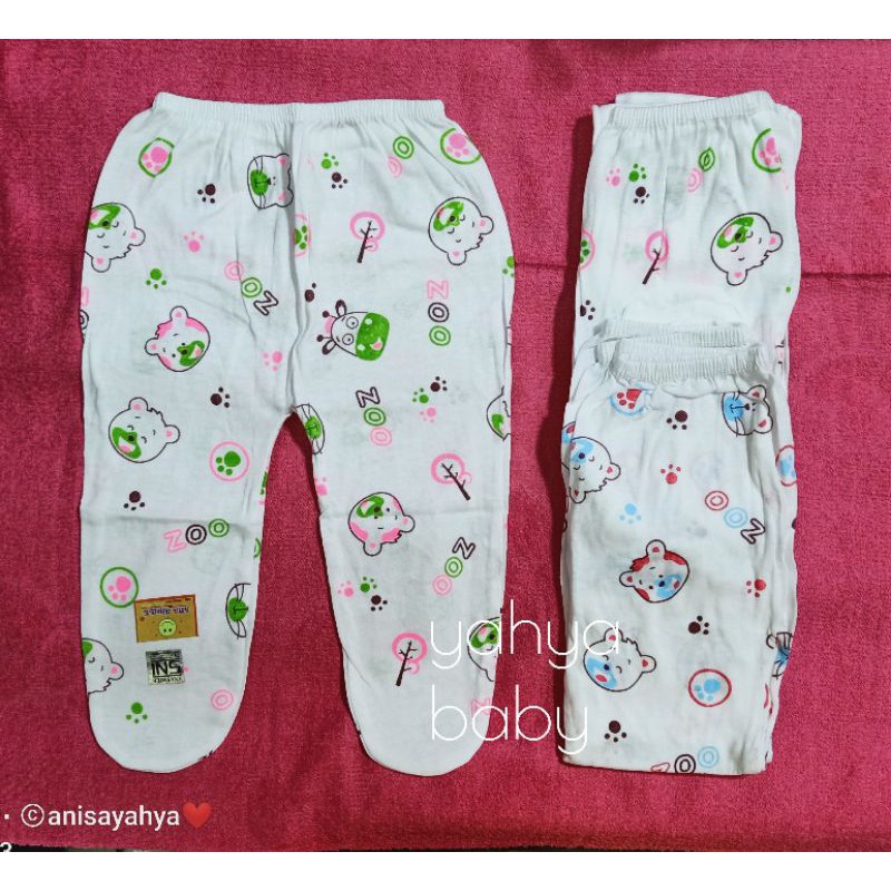 celana panjang bayi tutup kaki ana smile SNI 1 lusin