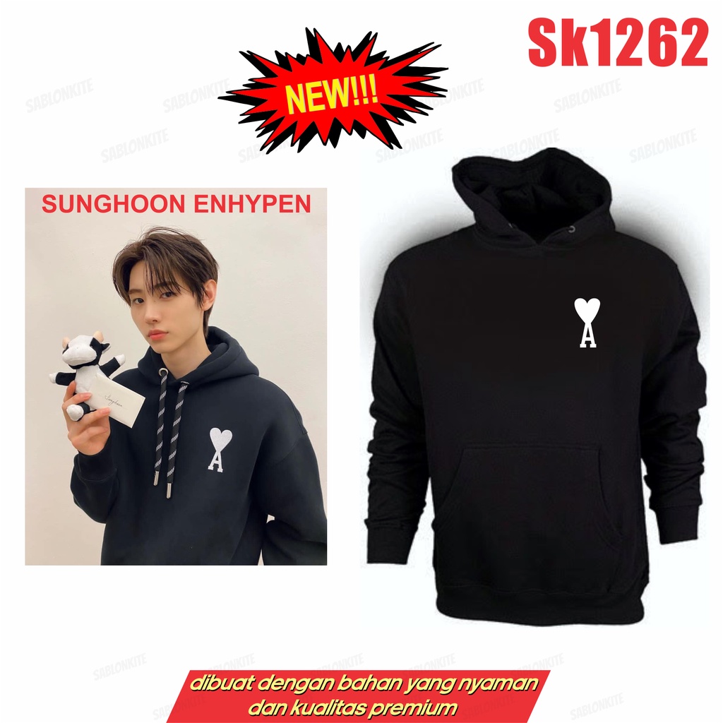 MURAH!!! SWEATER HOODIE  SUNGHOON LOVE A SK1262 UNISEX KPOP