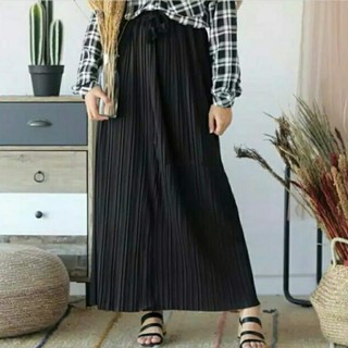 ROK PLISKET PANJANG TALI PITA LONCENG Shopee Indonesia ROK PLISKET PANJANG TALI PITA LONCENG Shopee Indonesia
