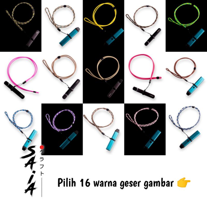 Tali lanyard SAIA gantungan paracord hp flasdisk id card model simpel