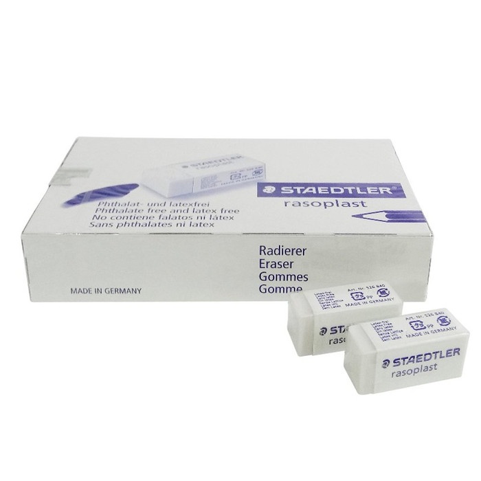 

Penghapus / Eraser Staedtler Kecil Putih 526 B40 (40Pcs)