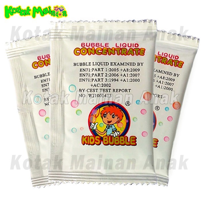 Refill bubble gun liquid concentrate isi ulang pistol Buble gelembung