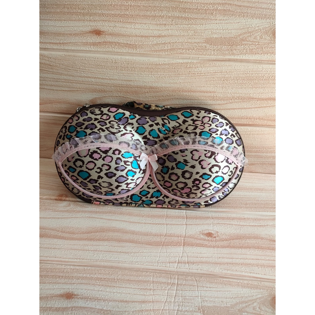 SECOND  TEMPAT BRA MOTIF MACAN / BRA BAG TRAVELL / FASHION / TAS PENYIMPANAN