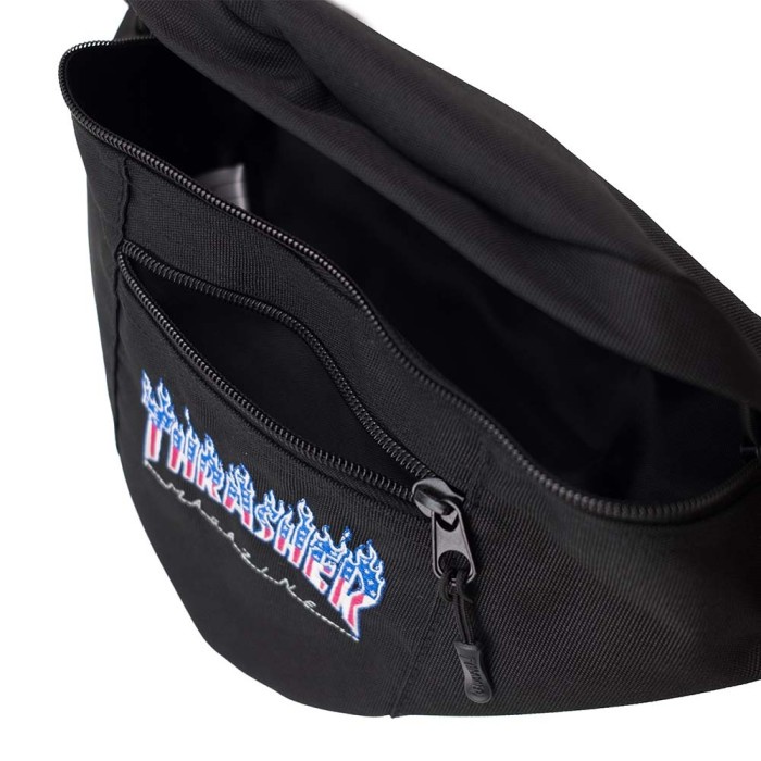 Thrasherr Japan Licensed Flame Patriot Waist Bag