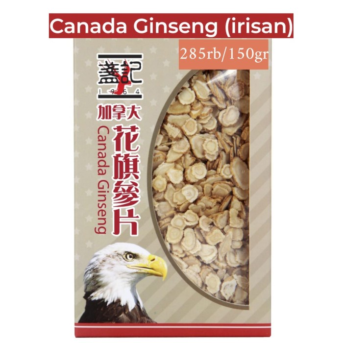 

Canada Ginseng (Sliced/irisan) yongsem / hua qi shen / panax ginseng