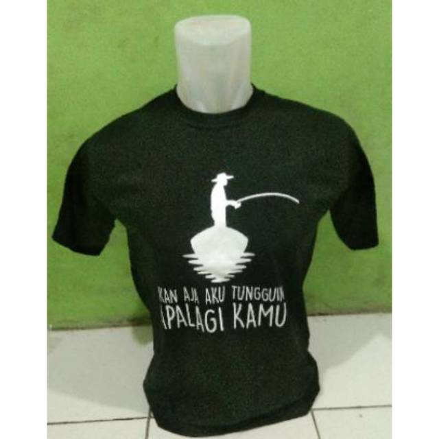Kaos tukang mancing~Kaos mancing mania~Lengan pendek/panjang~kaos combed 30s