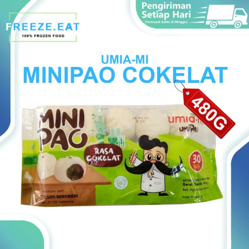 

bakpau mini/minipau cokelat 480gram