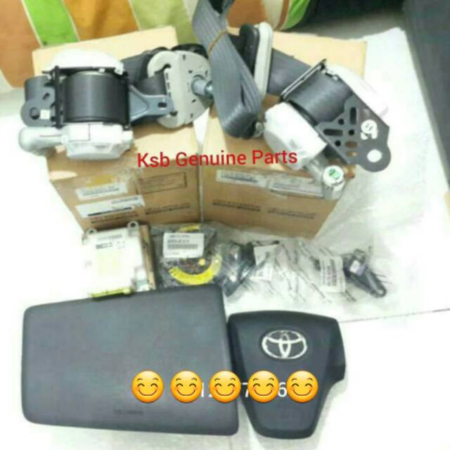 AirBag Set Avanza Komplit Air Bag Stir Kanan Kiri Modul Sensor Safety Belt Kabel Spiral Original