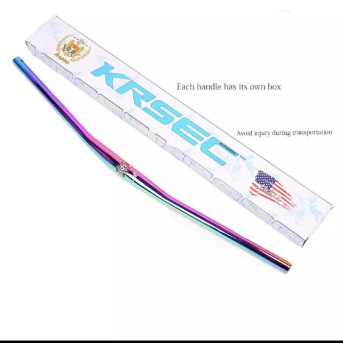 Handlebar Stang KRSEC 31,8 x 800 mm Rainbow pelangi MTB XC AM