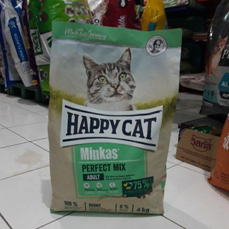 Happy Cat Minkas Perfex Mix 4 kg / Makanan Kucing Happy Cat Mix